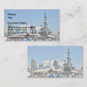 Flugzeugträger-Schiff Visitenkarte (Vorne/Hinten)