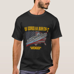 Flugzeugträger USS George H.W. Bush CVN-77 Veter T-Shirt