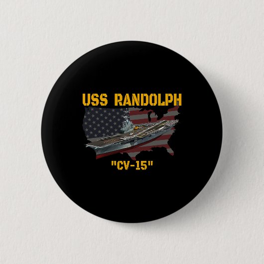 Flugzeugträger Uss Randolph Cv-15 Veteran Day F Button (Vorderseite)
