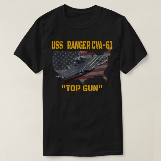 Flugzeugträger USS Ranger CVA-61 Veterans Day T-Shirt (Design vorne)