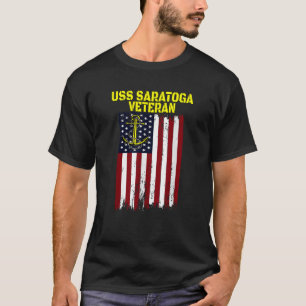 Flugzeugträger USS Saratoga CV 60 CVA 60 Veteran T-Shirt