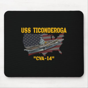 Flugzeugträger Uss Ticonabweicha Cva-14 Veteranen  Mousepad