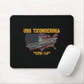 Flugzeugträger Uss Ticonabweicha Cvs-14 Veteranen  Mousepad (Mit Mouse)