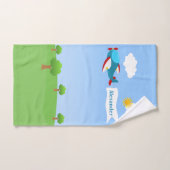 Flugzeugtransparent-Junge Badhandtuch Set (Handtuch)