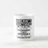Flugzeugwartung Kaffeetasse (Mittel)