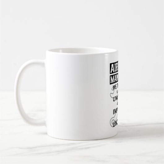 Flugzeugwartung Kaffeetasse (Links)