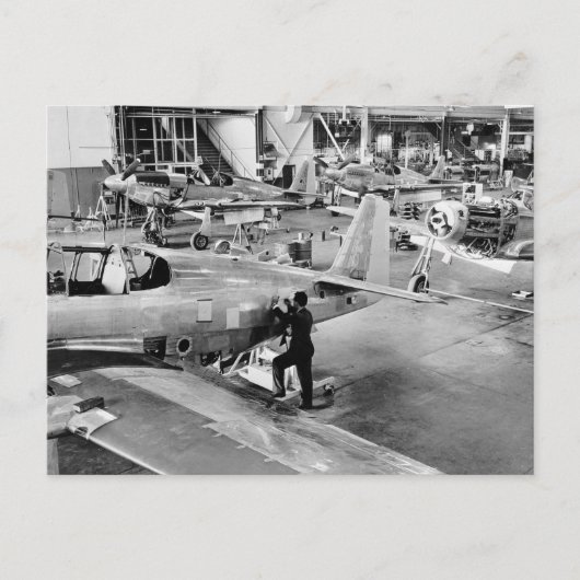 Flugzeugwerk: 1940 postkarte (Vorderseite)