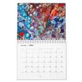 Fluid Acrylic Abstrakt Paintings Moderne Kalender (Jan 2026)