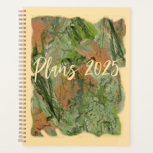 Fluid Acrylic Painting auf einem Planer (Vorderseite)