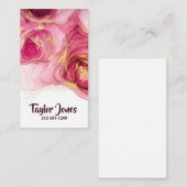 Fluid Alcohol Ink Business Card Visitenkarte (Vorne/Hinten)