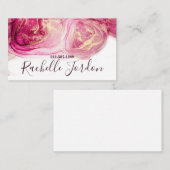 Fluid Alcohol Ink Business Card Visitenkarte (Vorne/Hinten)