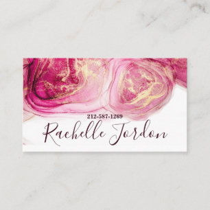 Fluid Alcohol Ink Business Card Visitenkarte