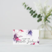 Fluid Alcohol Ink Business Card Visitenkarte (Stehend Vorderseite)