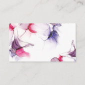 Fluid Alcohol Ink Business Card Visitenkarte (Rückseite)