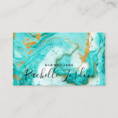 Fluid Alcohol Ink Business Card Visitenkarte (Vorderseite)