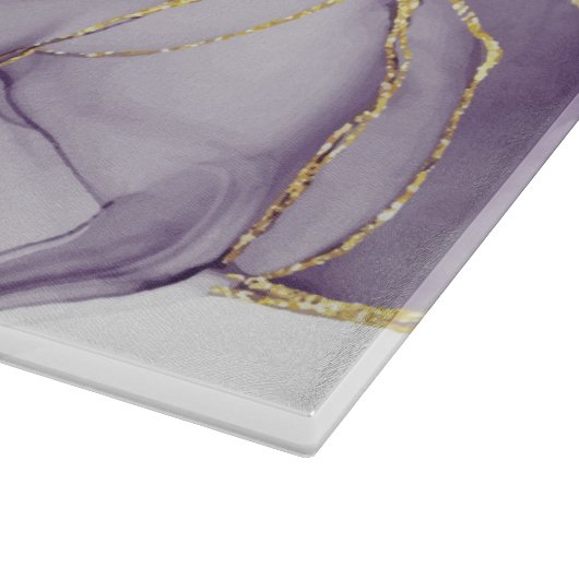 Fluid Alcohol Ink Cutting Board Schneidebrett (Ecke)