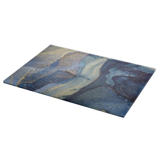 Fluid Alcohol Ink Cutting Board Schneidebrett (Ecke)