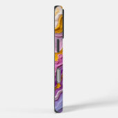 Fluid Art Amethyst und Gold Case-Mate iPhone Hülle (Rückseite / Rechts)