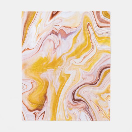 Fluid Art: irisierende abstrakte Textur. Fleecedecke (Vorderseite)