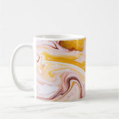 Fluid Art: irisierende abstrakte Textur. Kaffeetasse (Links)