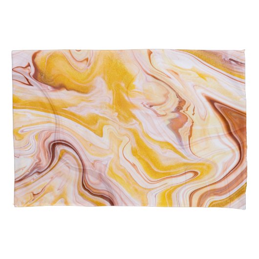 Fluid Art: irisierende abstrakte Textur. Kissenbezug (Vorderseite)