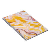 Fluid Art: irisierende abstrakte Textur. Notizblock (Rechte Seite)