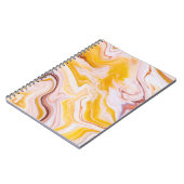 Fluid Art: irisierende abstrakte Textur. Notizblock (Linke Seite)
