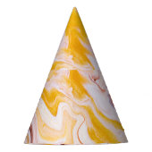 Fluid Art: irisierende abstrakte Textur. Partyhütchen (Vorderseite)