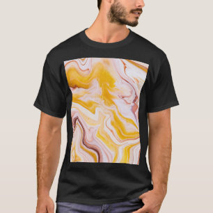 Fluid Art: irisierende abstrakte Textur. T-Shirt