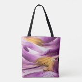 Fluid Art, lila goldmarmorierte Textur. Tasche (Rückseite)