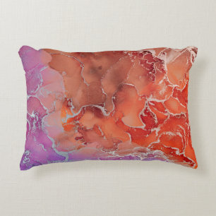 Fluid Art. Moderne, farbenfrohe Hintergrundmusik,  Dekokissen