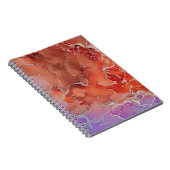 Fluid Art. Moderne, farbenfrohe Hintergrundmusik, Notizblock (Rechte Seite)