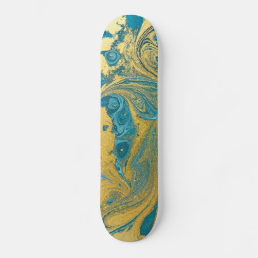 Fluid Art Paint Skateboard (Vorderseite)