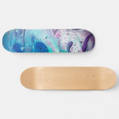 Fluid Art Paint Skateboard (Horizontal)