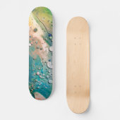Fluid Art Paint Skateboard (Vorderseite)