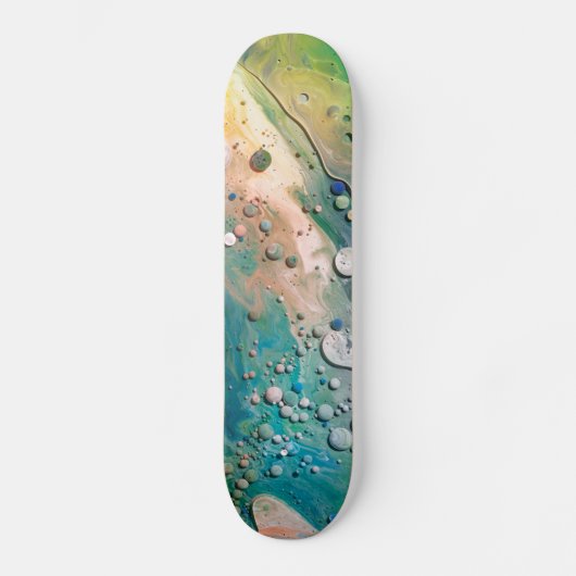 Fluid Art Paint Skateboard (Vorderseite)