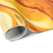 Fluid Art Pour Abstrakt Geschenkpapier (Rolleneckpunkt)