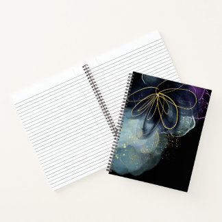 Fluid Art Spiral Notebook Notizblock
