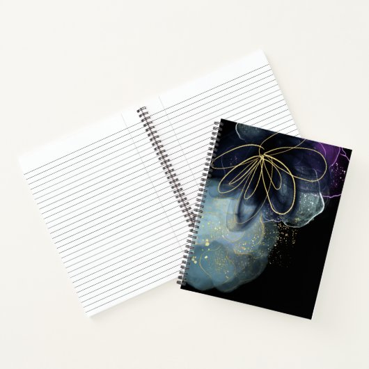 Fluid Art Spiral Notebook Notizblock (Innenseite)