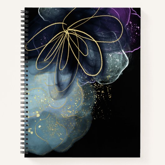 Fluid Art Spiral Notebook Notizblock (Vorderseite)