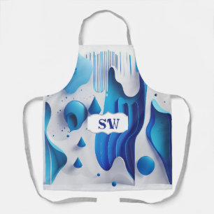 Fluid Artist All-Over-Druck Küchenschürze Schürze