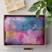 Fluid Color Transition: Chromatic Spill Ink Blot Seidenpapier (Geschenk)