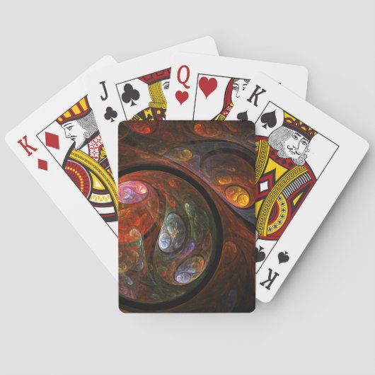 Fluid Connection Abstract Art Spielkarten (Rückseite)