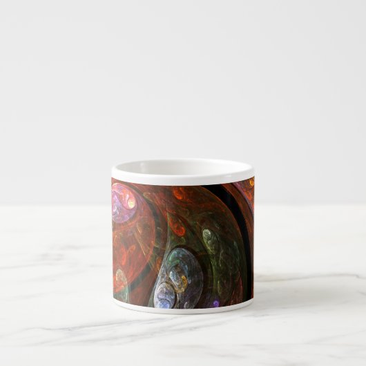 Fluid Connection Abstrakt Art Espresso Tasse (Vorderseite)