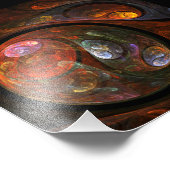 Fluid Connection Abstrakt Art Foto Print (Ecke)