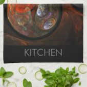 Fluid Connection Abstrakt Art Küchentuch (Gefaltet)