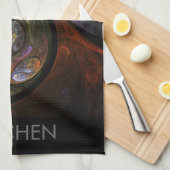 Fluid Connection Abstrakt Art Küchentuch (Viertel Falte)