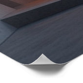 Fluid Elegance: Eine spiralförmige Treppe Poster (Ecke)