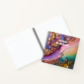 Fluid Gold Abstrakt Spiral Notebook - Notizblock (Innenseite)