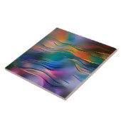 "Fluid Horizons" Zeitgenössische Abstrakte Kunst Fliese (Seite)